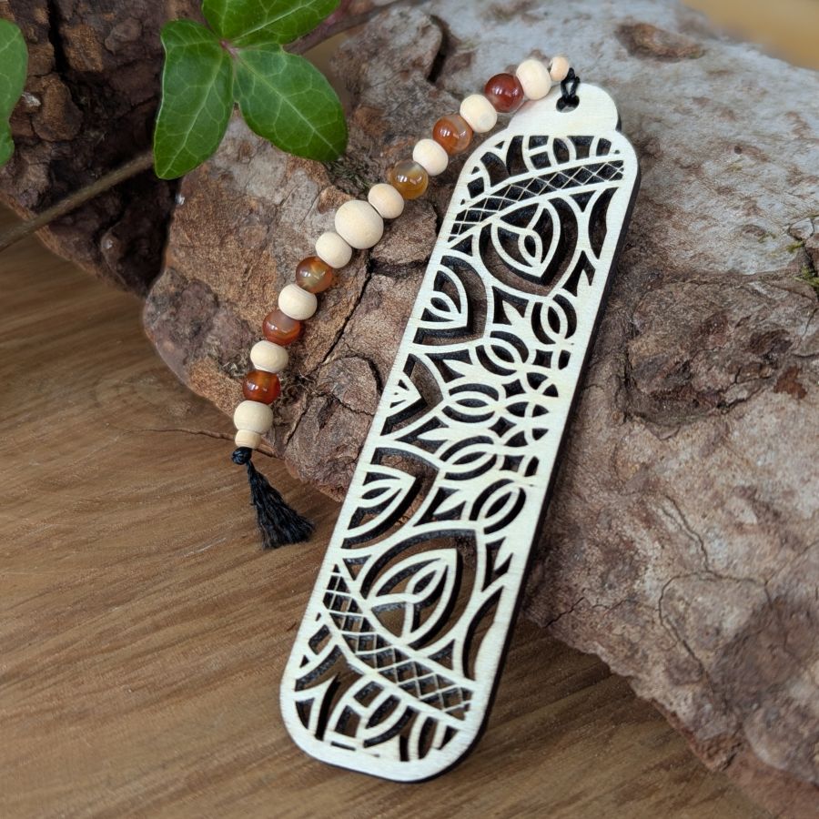 Marque-Page CORNALINE - Fertilité, Vitalité, Courage - Modèle BOHEME