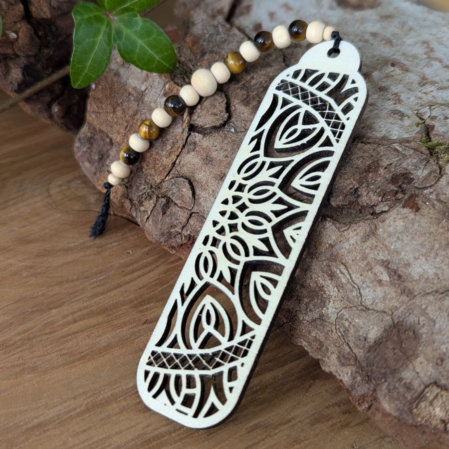 Marque-Page OEIL DE TIGRE - Protection, Courage, Persévérance - Modèle BOHEME