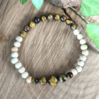 Bracelet Elastique OEIL DE TIGRE - Protection, Courage, Persévérance - Modèle ELEGANCE 6mm