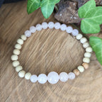 Bracelet Elastique QUARTZ ROSE - Amour, Confiance en soi, Tendresse - Modèle ELEGANCE 6mm