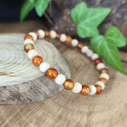 Bracelet Elastique CORNALINE - Fertilité, Vitalité, Courage - Modèle NATURE 6mm