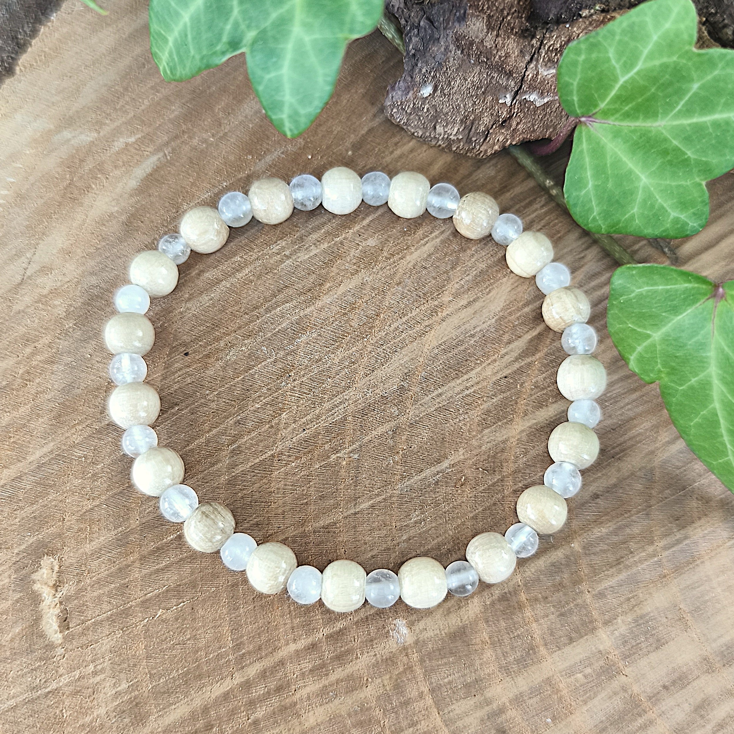 Bracelet Elastique CRISTAL DE ROCHE - Amplification, Canalisation, Harmonie - Modèle NATURE 4mm