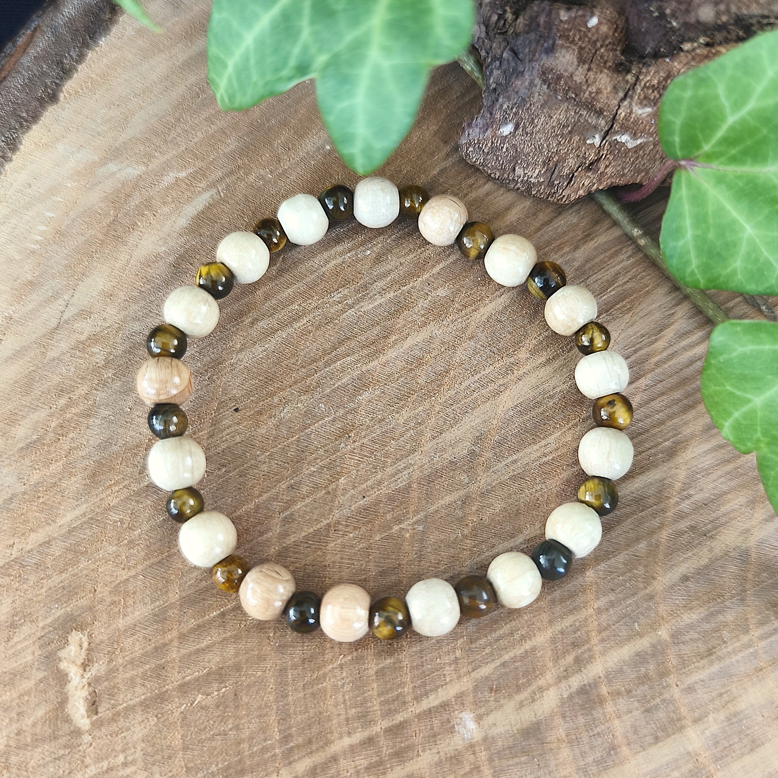 Bracelet Elastique OEIL DE TIGRE - Protection, Courage, Persévérance - Modèle NATURE 4mm