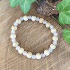 Bracelet Elastique QUARTZ ROSE - Amour, Confiance en soi, Tendresse - Modèle NATURE 4mm