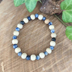 Bracelet Elastique SODALITE - Hypersensibilité, Introspection, Ouverture - Modèle NATURE 4mm